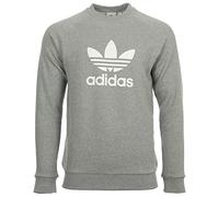 Adidas Trefoil Crew Sweatshirt, Hombre, Medium Grey Heather, S
