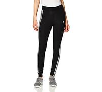 Adidas Tres Bds Mallas, Mujer, Negro (Black/White), Tamaño del Fabricante 30