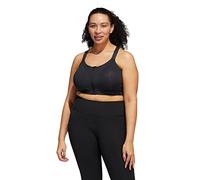 Adidas TRN HS Zip PS Sports Bra, Women's, Black, 6E