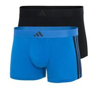 adidas Trunk Low Rise Trunk (2PK) - Active Flex Cotton 3 Stripes - Cómoda Ropa Interior, 901 Assorted, XL