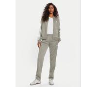 Adidas Tuta Para Mujer Essentials 3 Stripes Tricot - Color Silver Pebble/Bianco
