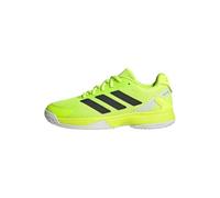 adidas Ubersonic Kids Tennis Shoes, Zapatillas de Tenis, Lucid Lemon/Core Black/Zero Met, 21 EU