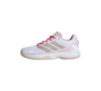 adidas Ubersonic Kids Tennis Shoes, Zapatillas de Tenis Unisex niños, Off White/Silver Metallic/Powder Plum, 34 EU