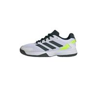 adidas Ubersonic Kids Tennis Shoes, Zapatillas de Tenis Unisex niños, Pure Teal/Silver Metallic/Lucid Lemon, 35 1/2 EU