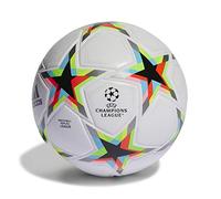 adidas UCL League Void Football Ball (Laminated), Unisex, Top:White/Silver Met./Bright Cyan/Black Bottom:Solar Red/Beam Pink F22/Team Solar Yellow/Team Solar Green, 4