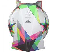adidas UCL Pro Void Football Ball (Thermal-Bonding), Unisex, Top:White/Silver Met./Bright Cyan/Pantone Bottom:Pantone/Black/Acid Red S22/Solar Red, 5