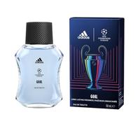 adidas UEFA Champions League Goal Edition Eau de Toilette, fragancia fresca de larga duración, con aceites esenciales naturales para hombres, 50 ml