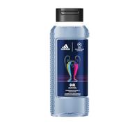 adidas UEFA Champions League Goal Edition Gel de Ducha con aroma fresco de larga duración con aceites esenciales naturales para hombres, 250 ml