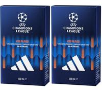 ADIDAS UEFA Champions League PRO PLAYER Edition | Eau de Toilette para hombre| Fragancia duradera | 100ml (Paquete de 2)