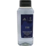 Adidas UEFA Champions League Star Edition - Gel de ducha aromático, aroma cítrico, 6 botes de 400 ml