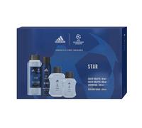 ADIDAS UEFA STAR Set, Eau de Toilette 100ml & 50ml, Body Spray 150ml & Shower Gel 250ml