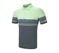 adidas Ultimate Gradient Block Stripe Polo, Hombre, Verde, S