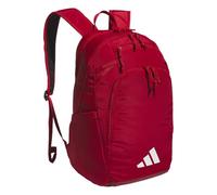 adidas Uni-Adulto Defender 5 Team Sports Backpack (33 l) Durable Large Athletic Gym Laptop Travel Bag Mochila, rojo y blanco, Talla única para todos, Defender 5 Team - Mochila deportiva (33 L