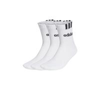 Adidas Unisex 3-Stripes Half-Crew Amortiguado Corto Calcetines Tenis 3 Par