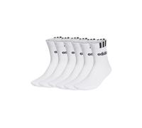 Adidas Unisex 3-Stripes Half-Crew Amortiguado Corto Calcetines Tenis 6 Par