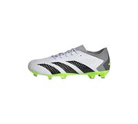 adidas Predator Accuracy.3 L FG, Botas de fútbol Unisex Adulto, Cloud White/Core Black/Lucid Lemon, 44 2/3 EU
