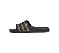 Adidas Unisex Adilette Aqua Slides Core Black / Gold Metallic / Core Black 5 UK 38 EU