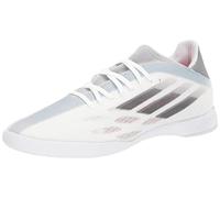 adidas unisex adult X Speedflow.3 Indoor Soccer Shoe, White/Black/Solar Red, 13 Women Men US
