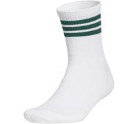 adidas Unisex adulto 3-STRIPE HALF CREW SOCK, white/collegiate green, 42-45