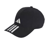 adidas Unisex adulto 3-Stripes AEROREADY Running Training Baseball Cap, Black / White / White, L