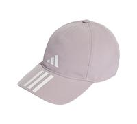adidas Unisex Adulto 3-Stripes AEROREADY Running Training Baseball Cap, Preloved Fig/White, M