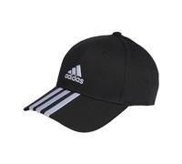 adidas Unisex adulto 3-Stripes Cotton Twill Baseball Cap, Black / White, S