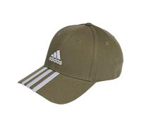 adidas Unisex adulto 3-Stripes Cotton Twill Baseball Cap, Olive Strata / White, S