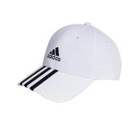 adidas Unisex adulto 3-Stripes Cotton Twill Baseball Cap, White / Black, M