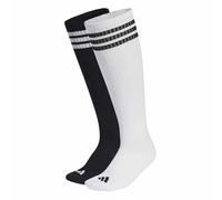 adidas Unisex adulto 3 Stripes Knee Socks 2 Pair Pack, white/black/black/white, 40-42