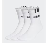 adidas Unisex adulto 3-Stripes Linear Half-Crew Cushioned Socks 3 Pairs