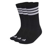 adidas Unisex - Adulto 3STRIPES CUSHIONED SPORTSWEAR CREW SOCKS 3 PAIR PACK, black/white/white, 8.5-10