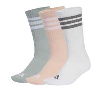 adidas Unisex adulto 3STRIPES CUSHIONED SPORTSWEAR CREW SOCKS 3 PAIR PACK, blush pink/white/Wonder Sage, 40-42