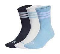 adidas Unisex adulto 3STRIPES CUSHIONED SPORTSWEAR CREW SOCKS 3 PAIR PACK, night navy/icey blue/white, 42-45