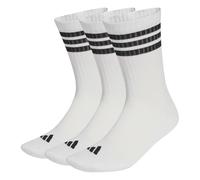 adidas Unisex - Adulto 3STRIPES CUSHIONED SPORTSWEAR CREW SOCKS 3 PAIR PACK, white/black/black, 10.5-12.5