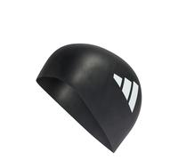 adidas Unisex Adulto Adidas Adults 3-Stripes Swim Swim Cap, Black/White, One Size
