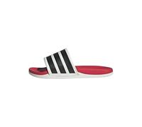 adidas Unisex adulto ADILETTE COMFORT 2.0 SLIDES, crystal white/core black/lucid red, 44.5 EU