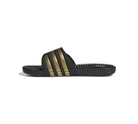 adidas Unisex adulto Adissage Slides, Core Black/Gold Metallic/Core Black, 48.5 EU