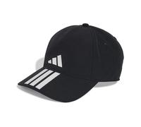 adidas Unisex Adulto Baseball Cap 3 Stripes Climaproof, Black/White, L