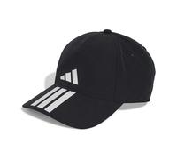 adidas Unisex Adulto Baseball Cap 3 Stripes Climaproof, Black/White, S