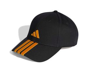 adidas Unisex - Adulto BBALL 3S Cap New Logo, Black/Collegiate Gold, M-L