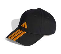 adidas Unisex - Adulto BBALL 3S Cap New Logo, Black/Collegiate Gold, XS-S