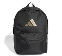 adidas Unisex Adulto Classic 3BARS Backpack, Black/Gold Met., One Size