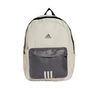 adidas Unisex adulto Classic Badge of Sport 3-Stripes Backpack, Aluminium/Black/Aluminium, One Size