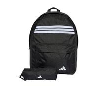 adidas Unisex adulto Classic Unisex 3 Stripes Horizontal Backpack, Black/White/White, One size