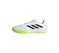 adidas Copa Pure.3 Turf Boots, Botas de fútbol Unisex Adulto, Cloud White/Core Black/Lucid Lemon, 46 EU