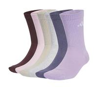 adidas Unisex adulto CUSHIONED CREW SOCKS 6 PAIR PACK, Aurora Ruby/Preloved Violet/Powder Plum/Light Grey Heather, 8.5-10