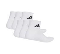 adidas Unisex adulto Cushioned Essentials Ankle Socks 6 Pair Pack, white/white/black, 45-48