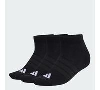 adidas Unisex - Adulto CUSHIONED ESSENTIALS LOW CUT SOCKS 3 PAIR PACK, black/black/white, 6-7 Years