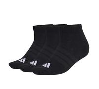 adidas Unisex - Adulto CUSHIONED ESSENTIALS LOW CUT SOCKS 3 PAIR PACK, black/black/white, 8.5-10