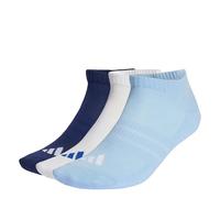 adidas Unisex adulto CUSHIONED ESSENTIALS LOW CUT SOCKS 3 PAIR PACK, dark blue/white/glow blue, 40-42